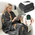 thumbnail image 1 of BotaniNest 150X130cm Heating Blanket For Ultimate Warmth And Comfort Energy Efficient Overheat Soft Micro Fleece Fast Heating Fleece Throw Blanket Thick Warm Blanket For Bed, 1 of 7