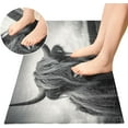thumbnail image 4 of Highland Cow Kitchen Mat Soft and Absorbent Bath Mats for Bathroom Non Slip Quick Dry Shaggy Bath Carpet Machine Wash for Kitchen Bathroom Shower 39x20 in Home Decor, 4 of 7