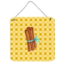 Carolines Treasures BB7197DS66 Cinnamon on Basketweave Wall or Door Hanging Prints 6x6 multicolor