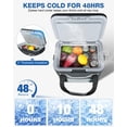 thumbnail image 3 of Mochila Cooler Lekesky con aislamiento suave para 20 latas, a prueba de fugas, 3 of 6