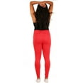 thumbnail image 3 of LAVRA Women's Plus Size Nylon Leggings Full Length - Red, 3 of 4