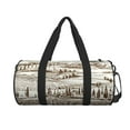 thumbnail image 2 of Gaeub Vineyard Landscape 1 Lightweight Travel Cylinder Bag Gym Tote Bag Sports Training Duffle Bag with Pockets and Straps, 2 of 8