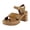 Tan Burnished Leather, variant on Zephyr Women's Sandals Black Burnished Leather Size 7.5 M