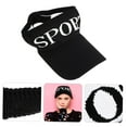 thumbnail image 6 of SkyAuks Sun Hats for Women with Hat Clip, Quick Drying Knitted Sun UV Protection Cap, Black, 6 of 9