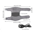 thumbnail image 3 of Hearth & Gear USB Charging Heating Knee Pads Vibration Massage Warmth Hot Compress Massage Knee Pads Heating Pad Peddle for Home Microwave Heating Pad for Exercise Desk Leg Pro Foot Exercise Pedal Tub, 3 of 7