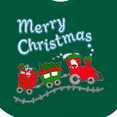 thumbnail image 4 of Inktastic Merry Christmas Train with Presents Boys or Girls Baby Bib, 4 of 4
