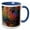Blue/White, variant on 3drose, Bubbles, 15oz Two-tone Red Mug