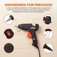 thumbnail image 2 of YEMNPIOS 2 Pcs Hot Glue Gun 20W for 0.28 Inch Sticks Mini Melt Glue Gun with LED Light Black, 2 of 5