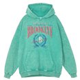 thumbnail image 3 of Sudadera con capucha retro desgastada con lavado Adventure Life Anything Brooklyn para hombre, 100 % algodón, cálida, informal, a la moda, sudadera de algodón para la calle, 3 of 5