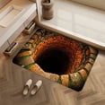 thumbnail image 5 of 3D Optical Illusion Doormat With High-Absorbency Polyester Material For Entrance Way And Bathroom Non-Slip Surface And Quick-Drying Foot Rug For Home Use, 5 of 6