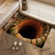 thumbnail image 5 of Felpudo con ilusión óptica 3D | Alfombrilla de baño absorbente y antideslizante | Felpudo de poliéster de 40 x 60 cm para entrada, baño y puerta, 5 of 6