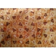 thumbnail image 4 of oneOone Cotton Silk Tan Fabric Texture & Triangle Geometric Sewing Material Print Fabric By The Yard 42 Inch Wide, 4 of 4