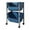 Blue, variant on YOTQUSKI 2 Tier Utility Carts with Wheels, Rolling Kitchen cart, Rolling Cart Organizer with Lockable Casters for Office, Living Room, Laundry, 22.44x14.76x10.03 in