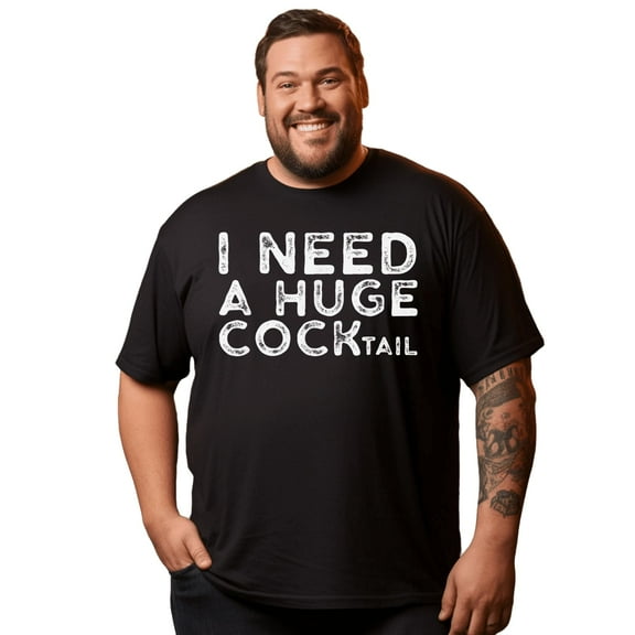 Men T Shirt for Big & Tall Man Graphic Short Sleeve Plus Size Oversized Tee Tshirts M T0 5641 051