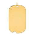 thumbnail image 1 of 14k Plain .035 Gauge Engravable Dog Tag w/Notch Disc Charm in 14k Yellow Gold, 1 of 1