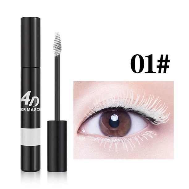 Xihbxyly Máscara de Pestañas con Color, Fórmula Vibrante En Azul, Morado y Dorado, Secado Rápido, Tecnología Antigrumos, Larga Duración a Prueba de Agua, Realza El Maquillaje de Ojos, Ideal para Fies