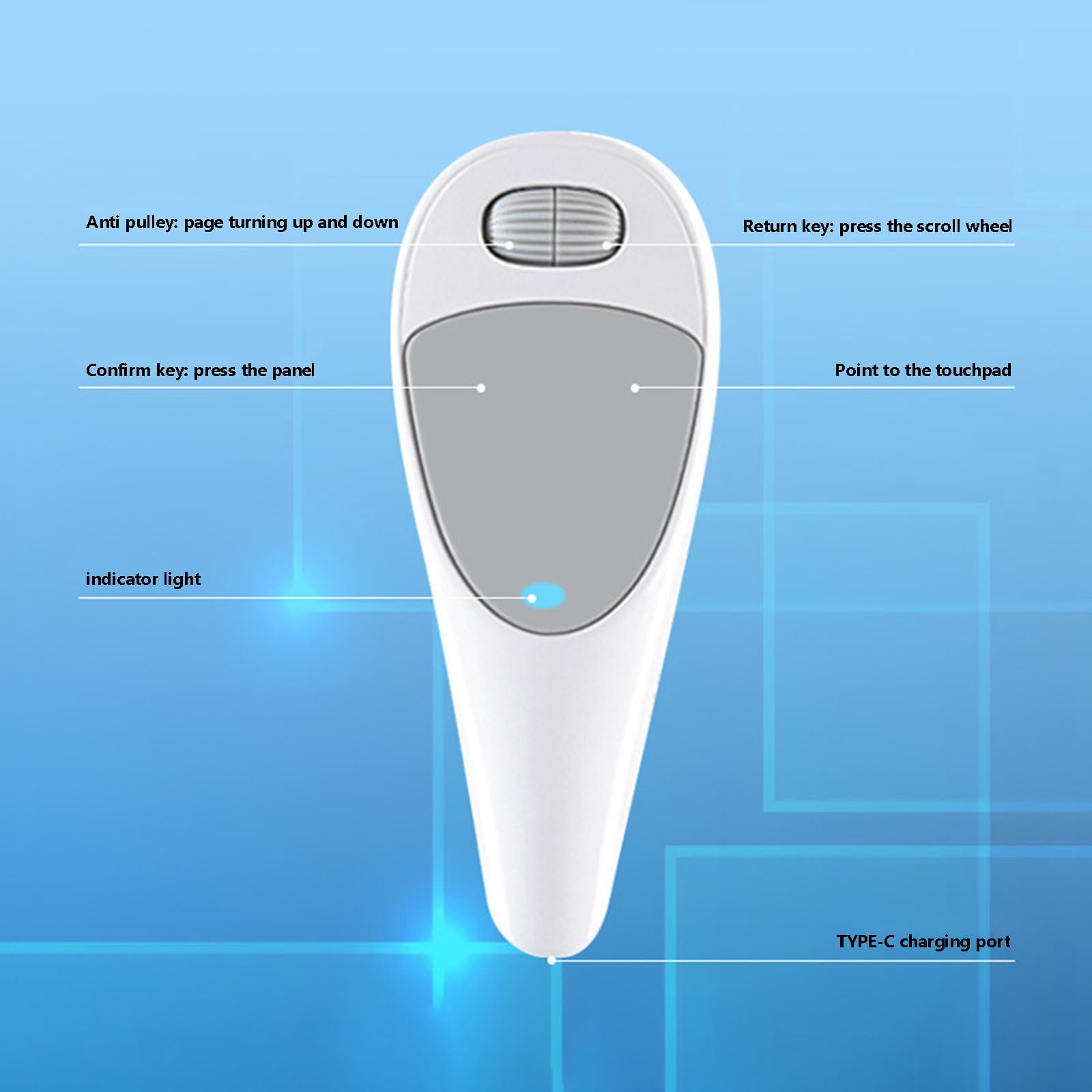 Mobile Phone Thumb Mouse Smart Bluetooth Tablet PC Palm Lazy Mobile Phone Convenient Mouse On Clearance in the Fall