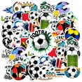 thumbnail image 3 of 35pcs Colorful Football Stickers Soccer Cool Ball Stickers Kids Stickers for Luggage Phone, 3 of 9