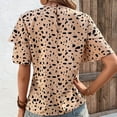 thumbnail image 3 of Camiseta de Cuello Redondo de Impresión de Verano de Manga Corta para las Mujeres, Top Casual para el Hogar Y el Uso Diario, 3 of 5