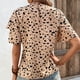 thumbnail image 3 of Camiseta de Cuello Redondo de Impresión de Verano de Manga Corta para las Mujeres, Top Casual para el Hogar Y el Uso Diario, 3 of 5