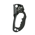 thumbnail image 2 of Outdoor Hand Rock Climbing Ascender Rappelling Gear with Elastic Spring Mountaineering 8-12mm Rope Caving Searching Backpacking Black Right, 2 of 7