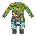 thumbnail image 5 of Plants Vs Zombies Baby Long Sleeve Footless, Infant Playsuit Romper Jumpsuits for Boys Girls, 5 of 8