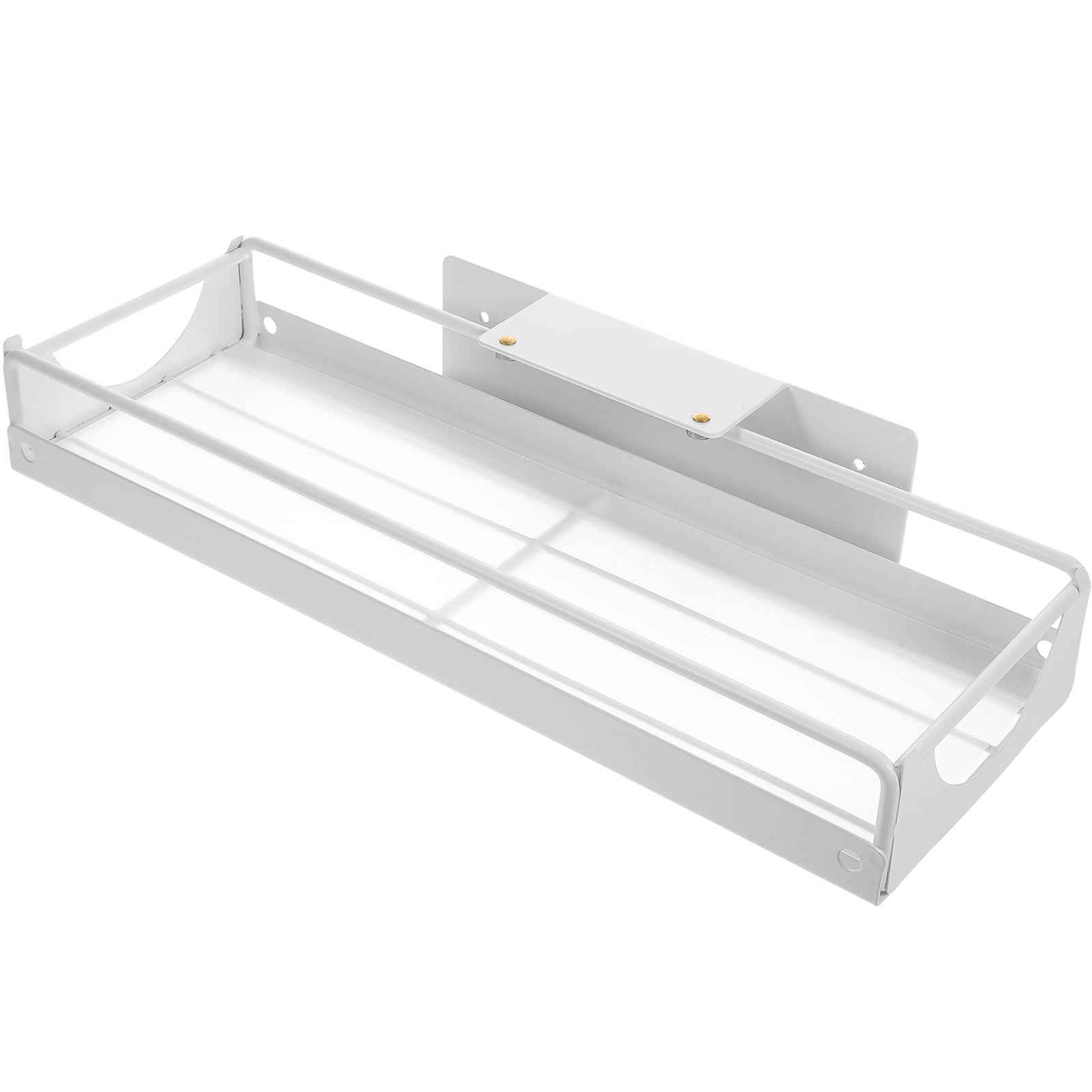 PAMINGONO White Carbon Steel Pull-Out Under Sink Drawer Organizer Cabinet Storage Rack for Kitchen Bathroom