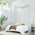 thumbnail image 2 of Warm Home Designs 55" W x 216" L Silver Bed Canopy for Queen Bed. BC Silver 216, 2 of 5