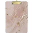 thumbnail image 1 of FMSHPON Rose Gold Marble Pink Stylish Clipboard Hardboard Wood Nursing Clip Board and Pull for Standard A4 Letter 13x9 inches, 1 of 8