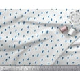thumbnail image 2 of Soimoi Blue Cotton Voile Fabric Raindrops Nature Printed Craft Fabric by the Yard 42 Inch Wide, 2 of 3