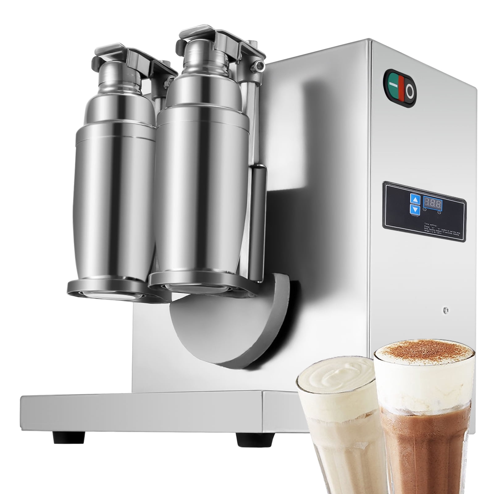 VEVOR 110V Electric Milk Tea Shaker Machine 120W 400r/min Stainless