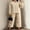 2#Apricot, variant on Two Piece Sets for Women Fall Winter Outfits Fashion Lounge Sets Button Down Collared Shirts Wide Leg Pants Pajamas Vacation Travel Outfits