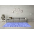 thumbnail image 3 of Ahgly Company Indoor Round Abstract Blue Modern Area Rugs, 8' Round, 3 of 4