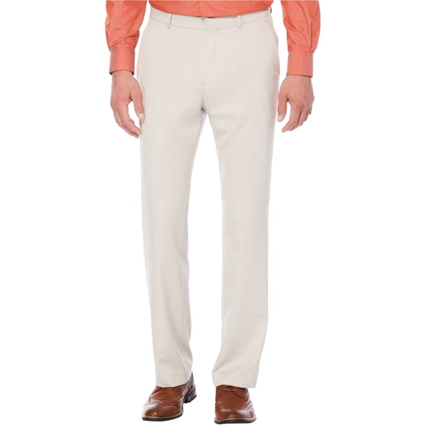 Perry Ellis Pantalones casuales de ajuste recto para hombre, beige, 34W x 29L Perry Ellis Pantalones