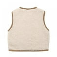 thumbnail image 2 of Oaktree 1-6Y Kids Baby Children Lamb Wool Double-sided Keep warm Vest Top Autumn And Winter, 2 of 5
