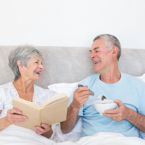 ULTNICE 1 Set of Adaptive Utensils Anti Slip Adaptive Tableware Grey Silicone Easy to Clean