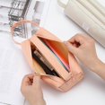 thumbnail image 3 of AURIGATE Portable Pencil Case Large Capacity Dual Zipper Stationery Organizer Storage Pouch Pen Bag Compartments Cosmetic Bags for Office Women, 3 of 4