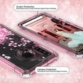 thumbnail image 3 of SPYCASE for Samsung Galaxy A11 Case Liquid Glitter Waterfall Heavy Duty Shockproof for Girls Women Cover - Pink, 3 of 7