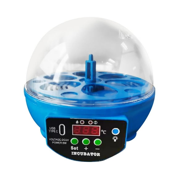 STARTIST USB 6 Eggs Incubator Automatic Egg Turner Hatcher Machine for Birds Duck Blue