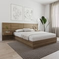 thumbnail image 6 of Nexera Milano Floating Nightstand Extension Panels (Set of 2), Brown Oak, 6 of 8