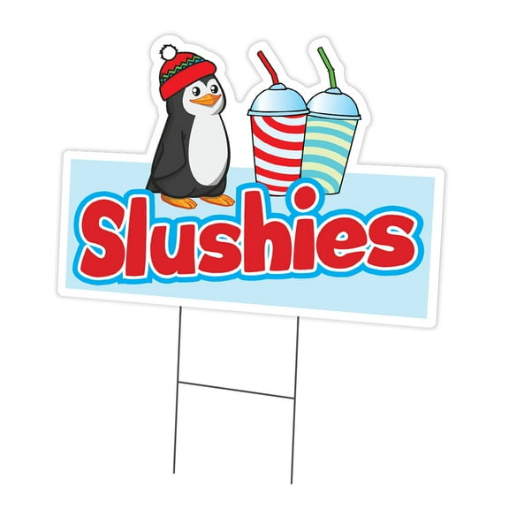 SignMission C-DC-1824-DS-Slushies 18 x 24 in. Yard Sign & Stake - Slushies
