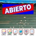 thumbnail image 3 of Abierto Large Banners and Signs for Outdoor by DreamController-Polyester Banner with 4 Holes for Easy Hang Indoor & Outdoor|4x1 Feet HD Banner to Promote Business Opening| Made in USA, 3 of 6