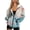 Birds, variant on Adjustable Drawstring Hood Zip Up Jacket for Fall Winter, Sunflower Rooster Polyester Fabric with Pockets Womens Zip Up Hoodies