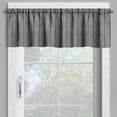 thumbnail image 4 of Ambesonne Chevron Valance & Curtain, Simplistic, 55"x36", Charcoal Grey White, 4 of 7
