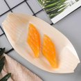 thumbnail image 3 of Bandejas de Madera Desechables PENGJTMXG 100 Piezas para Sushi y Aperitivos, 3 of 4