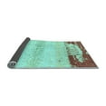 thumbnail image 2 of Ahgly Company Indoor Square Abstract Light Blue Modern Area Rugs, 4' Square, 2 of 4