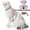B, variant on Double Reinforced Breakaway Cat Leash with Reflective for Secure Outdoor Walking