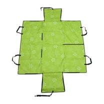 Unique Bargains 1 Pc Waterproof Pet Car Seat Cover for Dog Cat Paw Prints Green