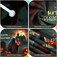 thumbnail image 2 of Scary Design Happy Halloween Skeleton Pumpkin Scene Backdrop Spooky Decoration Horror Display for Halloween Party Night Event Decoration Indoor, 2 of 9