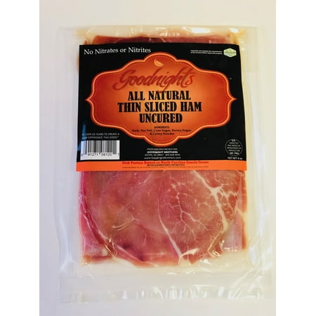 (2 pack) Goodnights All Natural Thin Slice Ham (Best Spiral Sliced Ham)